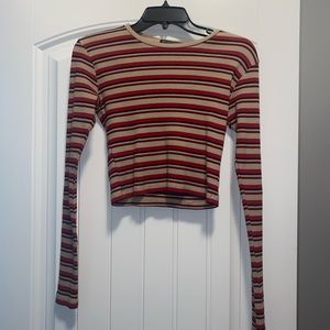 Brandy Melville Long Sleeve Striped Shirt